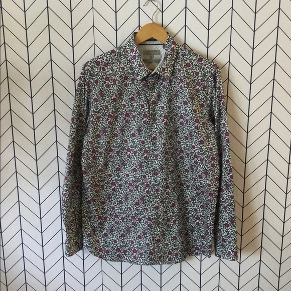Like New Ted Baker Floral Dress Shirt - Picture 2 of 7